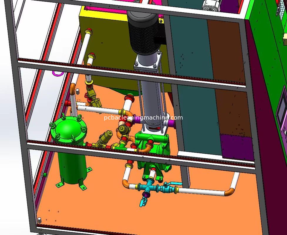 40L*2 ডুয়াল স্টেনসিল ক্লিনিং মেশিন 480kg ওজনের 2 স্টেনসিল ক্লিনার সোল্ডার পেস্ট এবং একই সময়ে লাল আঠার জন্য